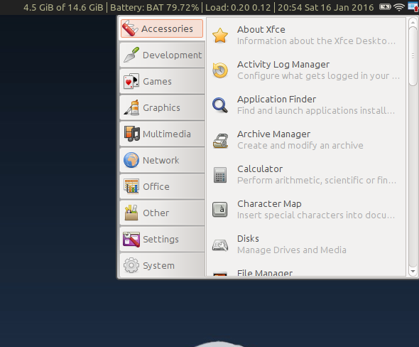 i3 window manager with snapfly running in the notification area