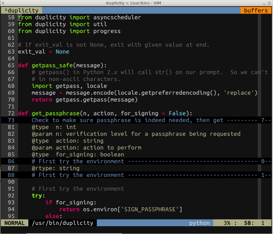 XTerm with Ubuntu Mono font and Molokai theme