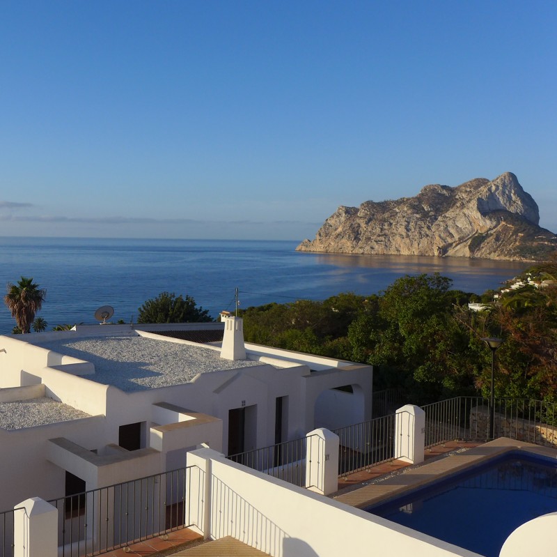 Calpe from high above the town