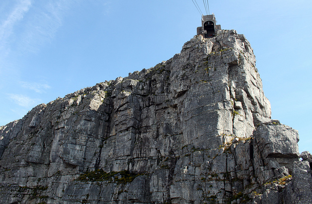 Table Mountain Cable car top station and Africa Wall