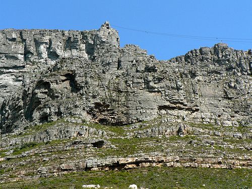 Table Mountain view from the left facing up
